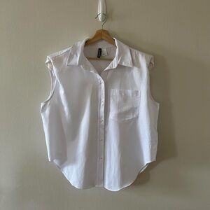 h&m shoulder pad shirt